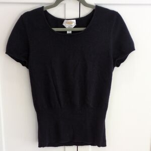 Talbots Black Cashmere Sweater